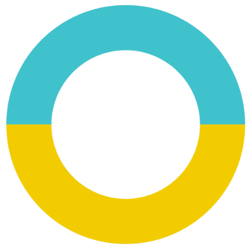 Climate Resolve circular teal and yellow icon